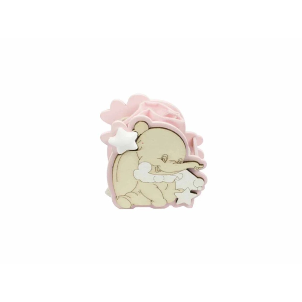 SCATOLA ELEFANTE Con SACCHETTO ROSA